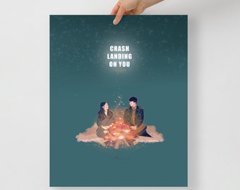 Crash Landing On You K-Drama Illustration Art Poster
