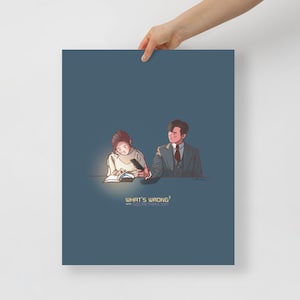 What&#39;s wrong with Kim?  K-Drama Illustration Art Poster