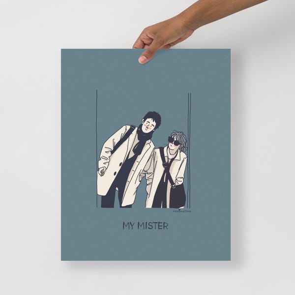 Min Mister K-Drama Illustration Art Poster