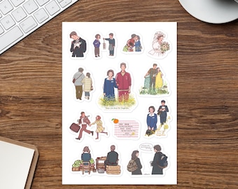 When Life Gives You Tangerines K-Drama Illustration Art Sticker Collection Sheet