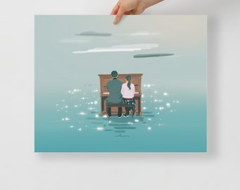 Crash Landing On You.K-Drama Illustration Art Poster