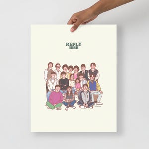 Reply 1988 K-Drama Full Cast Art Poster_Group Illustration