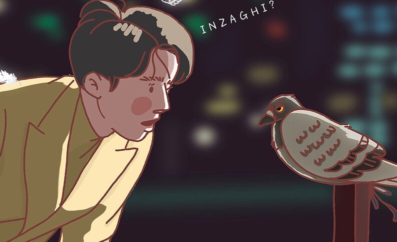 K-drama Vincenzo and Inzaghi Printable Illustration Art - Etsy Canada