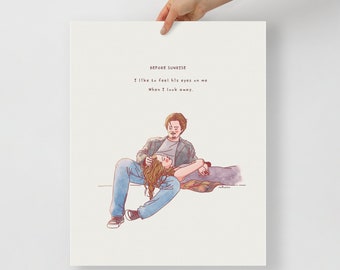 Before Sunrise  Movie Illustration Art Poster