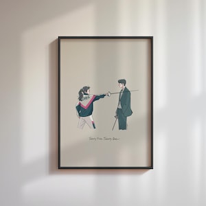 Twenty Five Twenty One K-Drama druckbare Illustration Art_Ich war schneller.