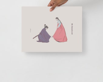 Mr. Sunshine.K-Drama Illustrations Art Poster