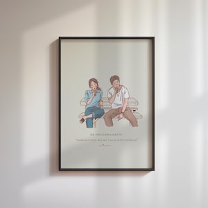 Be Melodramatic K-Drama  Printable Illustration Art_