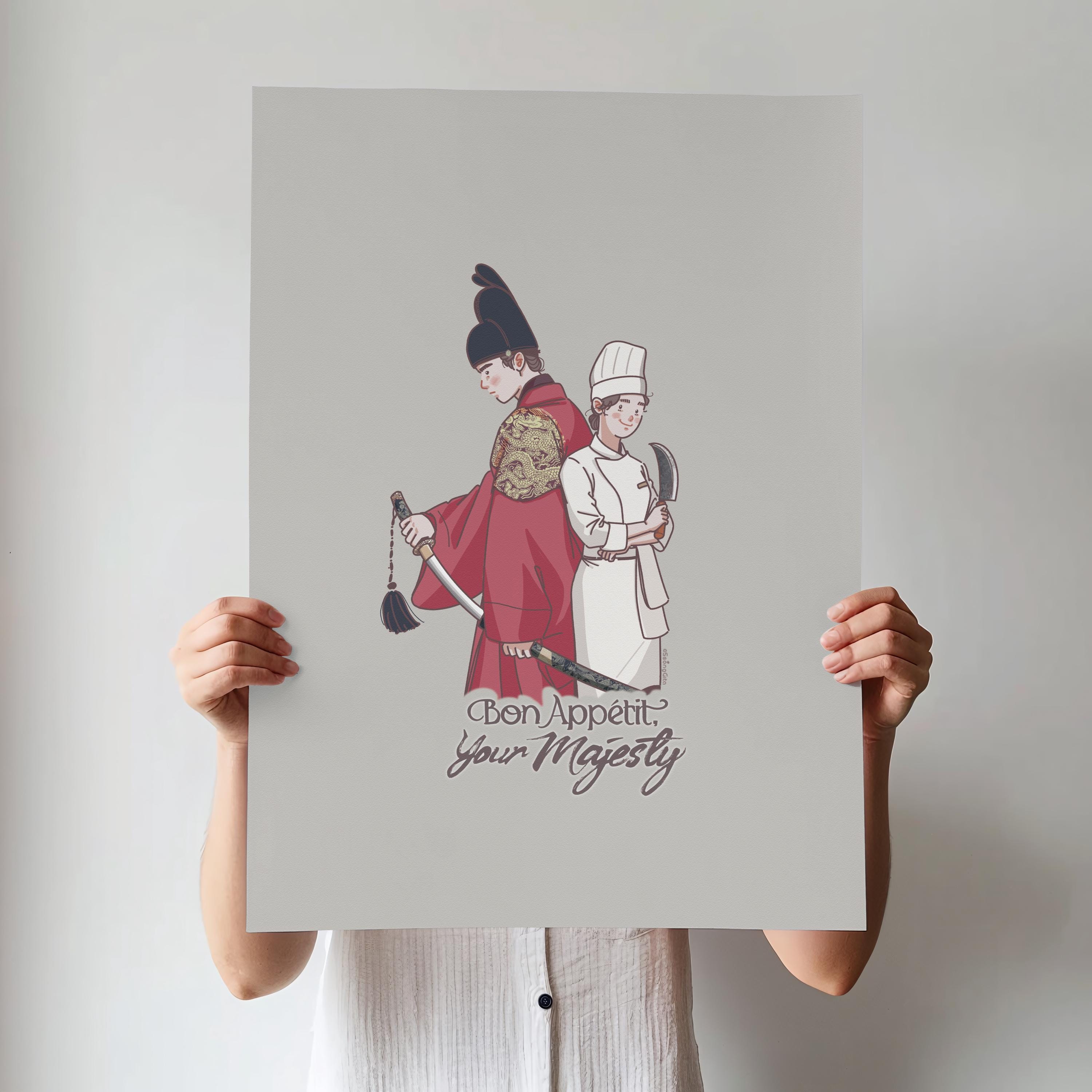Bon Appétit, Your Majesty K-drama Illustration Art Poster - Etsy