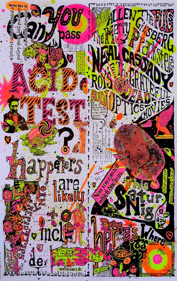 12x19 Official Merry Prankster Intrepid Trips Acrylic Splat