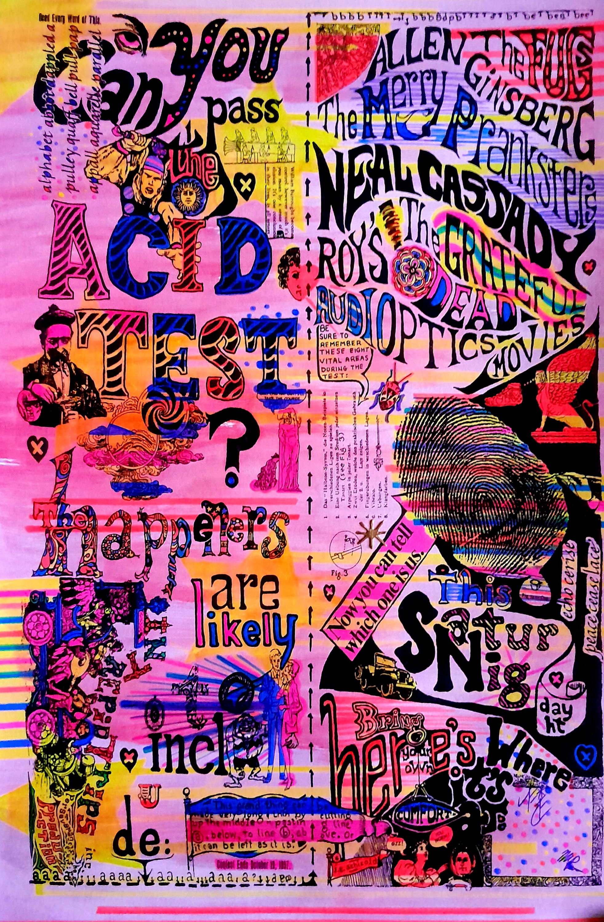 11x17 Official Merry Prankster Intrepid Trips Red Acid Test