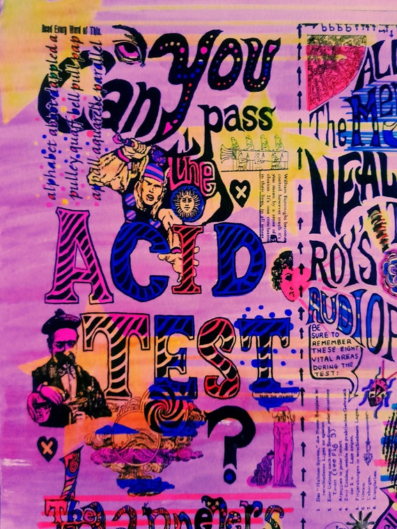 11x17 Official Merry Prankster Intrepid Trips Red Acid Test