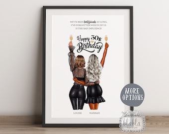 30th Birthday Gift, Friend Gift, Friend Birthday Gift, Best Friend Gift, Friend Gift, Friend Wall Art, Birthday Gift, Personalised Gift