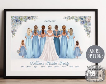 Bride Squad, Bridal Party Gift, Bride Gift, Flower Girl, Wedding Gift, Gift for Bride, Bridesmaid Gift, Bridesmaid Gift, Wedding Gift