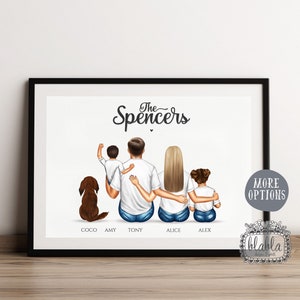 Personalised print A4Gift For mum grandparents kids Family fathers dayGift Print Personalised print A4Gift For mum grandparents kids Family fathers dayGift Print
