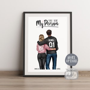 Personalised Couple Gift, Anniversary Gift, Valentines Gift, Love Quote, Custom Couple Print, Me and You, I love you, First Home Gift