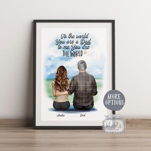 Fathers Day Gift, Gift for Daddy, Fathers Day Personalised Gift, Gift for Dad, Dad and Daughter, Personalised Gift, Father's Day