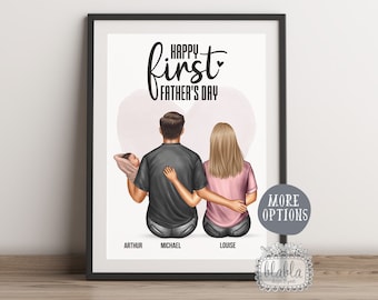 Personalised 1st Fathers Day, Daddy Gifts, First Fathers Day, Gift for Daddy, Gifts for Dad, Fathers Gift, Personalised Gift, Father's Day
