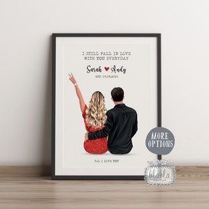 Couple Personalised Gift, Valentines Personalised Gift, Family Poster, Boyfriend Gift, Girlfriend Wall Art, Couple Gift, Personalised Gift