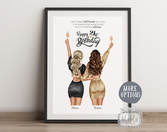 21st Birthday Gift, Friend Gift, Friend Birthday Gift, Best Friend Gift, Friend Gift, Friend Wall Art, Birthday Gift, Personalised Gift