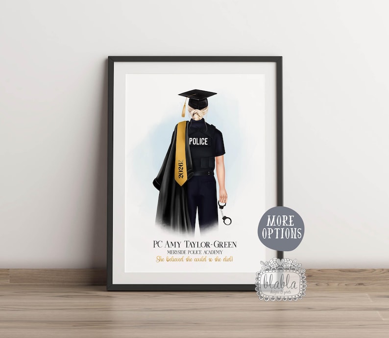 Police Academy Graduation Gift, Police graduation gift, Congratulations On Your Graduation, Police School Gift, Gift for Police Officer image 1