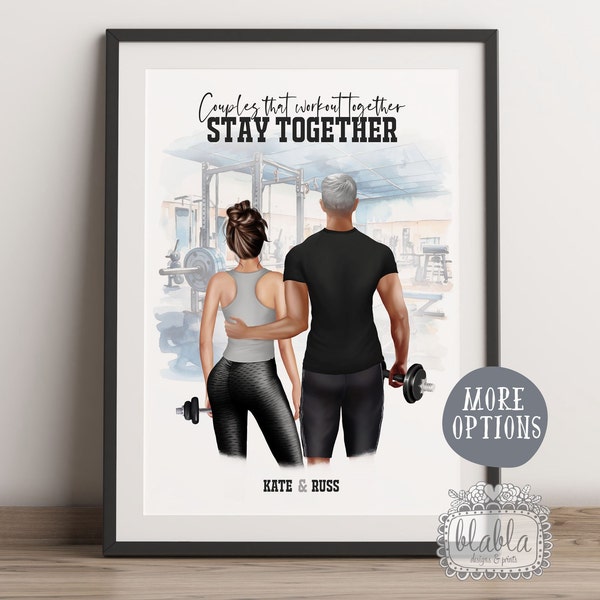 Gym Couple Personalised Gift, Gym Birthday Gift, Couple Personalised Gift, Valentines Gift, Boyfriend Personalised Gift, Valentines Day