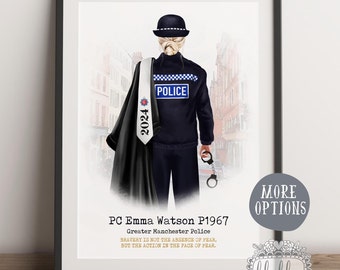 Custom Personalised Graduation, British Police graduation gift, Congratulations On Your Graduation, Police School Gift, Police Officer Gift