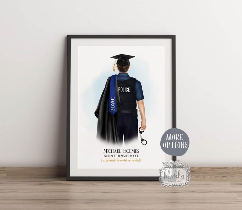 Police Academy Graduation Gift, Police graduation gift, Congratulations On Your Graduation, Police School Gift, Gift for Police Officer image 2