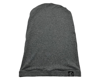 Calzino Loc / Cappello Loc aperto sul retro / Lunghezza 15 pollici / Cappello per capelli / Cappello da notte / Cappello da notte Loc / Cappello con treccia / Cappello Loc / Grigio carbone