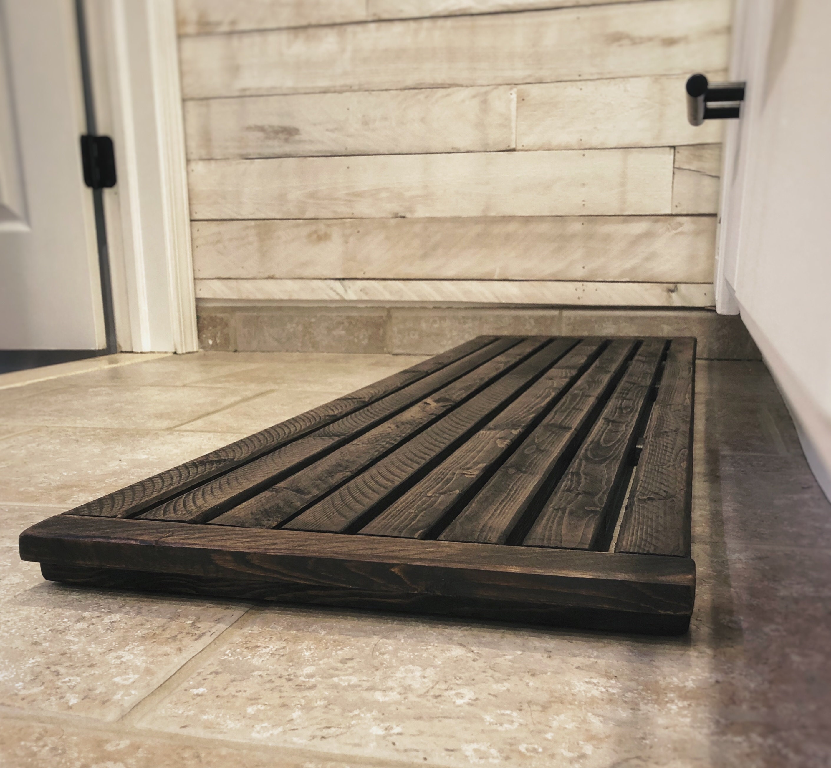 Custom Wood Bathroom Mat Etsy