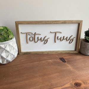 Totus Tuus Wooden Sign | Catholic Home Decor