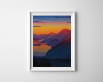 Yr Wyddfa, Snowdon, A4 Print