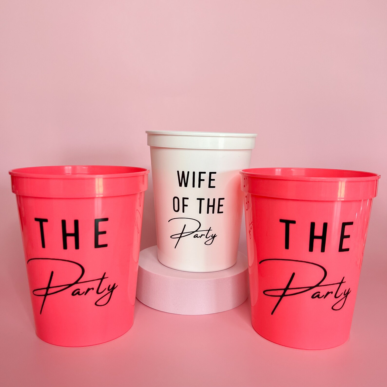 Bachelorette Party Cups 16 Oz Wife of the Party Cup the Etsy