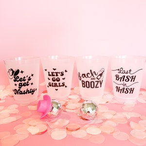 Bachelorette Party Cups 16 oz, Frosted translucent cup, The Party Cup, Bachelorette Reusable Cup, Bachelorette Party Favors