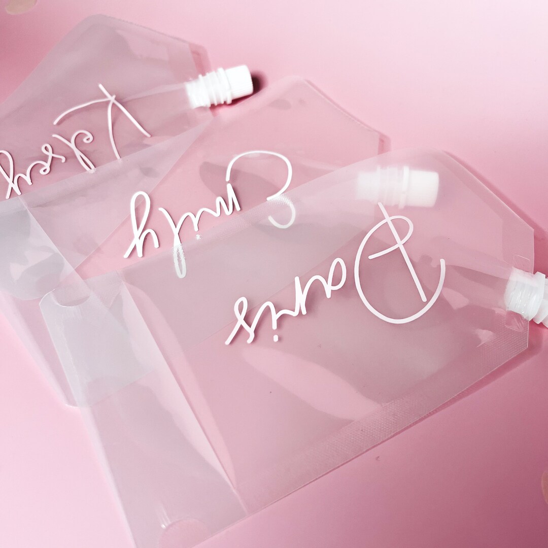 Personalized Drink Pouch Flasks Personalized Drink Pouches Etsy