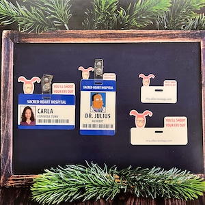 A Christmas Story Flair / Badge Topper for Horizontal and Vertical Hospital Badge Buddies