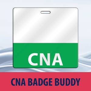 Cartão de plástico CNA Badge Buddy - Várias cores!