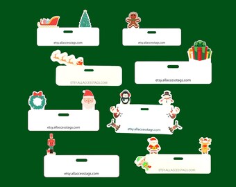 ホリデーバッジパック：クリスマスをテーマにした楽しいピンバッジ8個セット