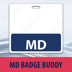 MD Navy Blue Badge Buddy Plastic Card
