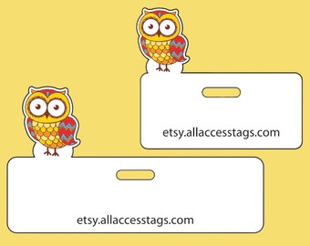 Eulen-Aufnäher - Einzigartiger Vogel Flair für ID-Badges