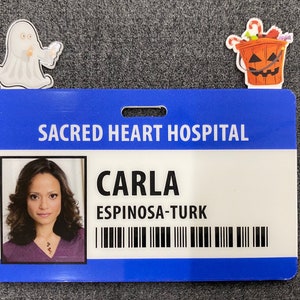 Halloween Flair / Badge Topper for Horizontal Plastic Badge Buddy - Ghosts and Candy