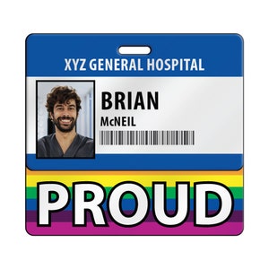 LGBTQ Pride Badge Buddy Plastic Card