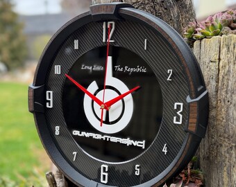 Custom Logo Clock, Modern Industrial Office Decor, Personalized clock