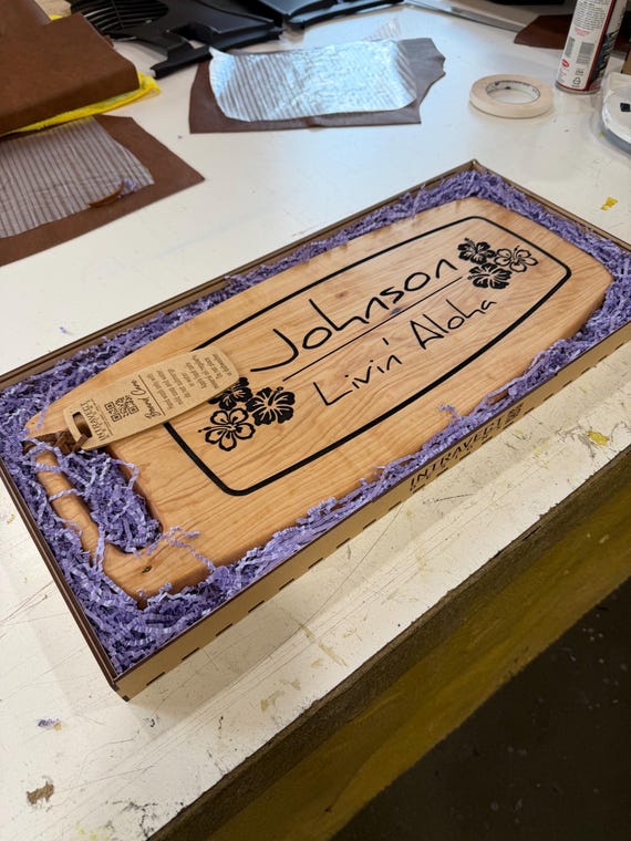 Personalized Pine cutting board