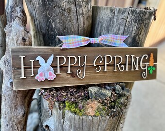 Bunny Butt Spring Sign: Farmhouse Easter Decor