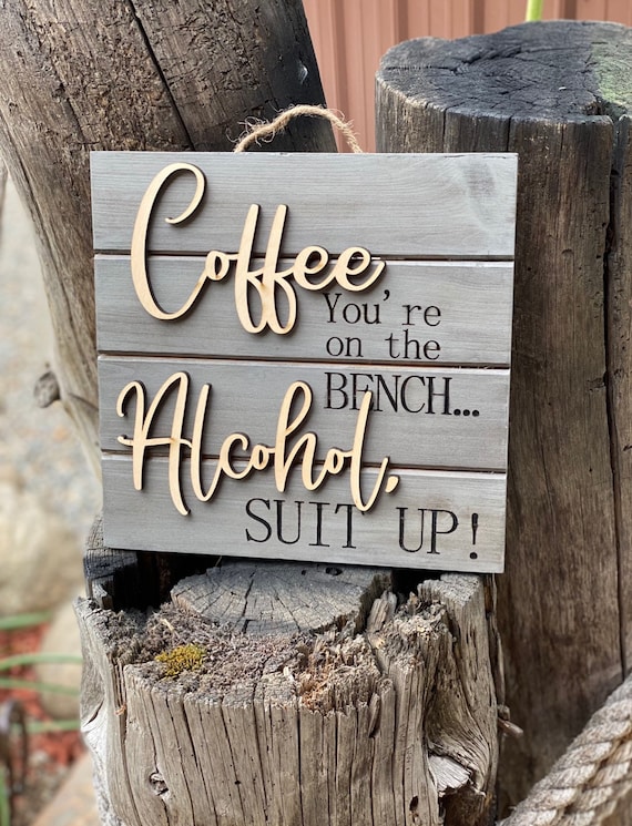 Farmhouse, wooden, coffee or bar sign decoration