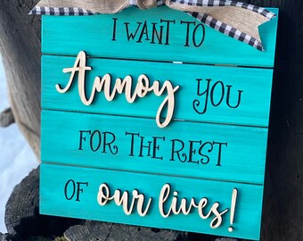Funny 3D Farmhouse Sign: Sarcastic Adult Humor Decor
