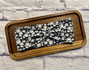 Volleyball Black and White Stretchy Headband