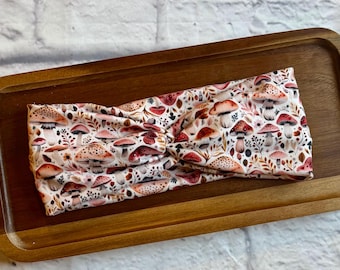 Mushroom Nature Adult Stretchy Headband