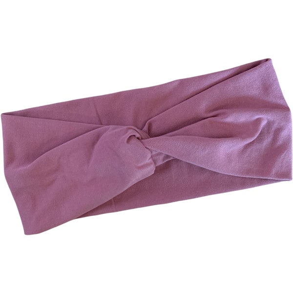 Dusty Rose Super Stretchy Adult Headbands