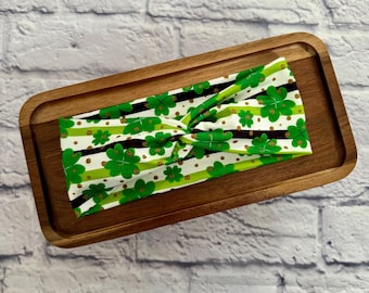 St. Patrick’s Day Gold Striped  Adult Super Stretchy Headband